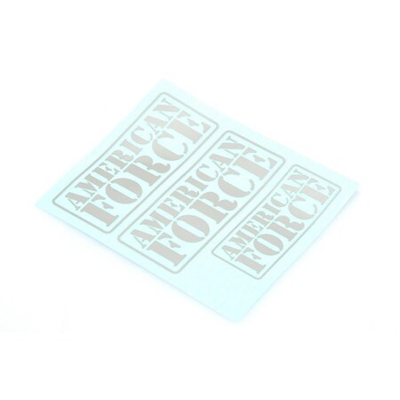 Officespace American Force Decal, Silver OF3532107